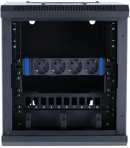Kab24® Netzwerkschrank 19 Zoll 42 HE – Wandgehäuse Für Server & Technik | 205,7 X 60 X 60 Cm | Sicherheitsglastür | Max. 1500 Kg