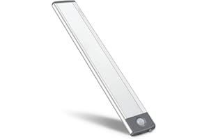 ‎LEPOTEC LEPOTEC 30LED Bewegungsmelder Schrankleuchten,USB Wiederaufladbar Batterie Nachtlicht Schranklicht, Kleiderschrank Lampen Unterbauleiste Beleuchtung Küchenlampen, Schrankbeleuchtung Sensor Licht