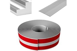 WMYYLX Profilo di protezione per bordi delle scale, 2 m/5 m, in PVC, impermeabile, antiscivolo, a forma di L, per interni ed esterni (grigio, 2 m x 7,3 cm)