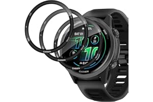 GEEMEE 3 Pack Screen Protector for Garmin Forerunner 570 42mm, HD Clear Flexible Screen Protector, Anti-Scratch Anti-Bubble Screen Protective Film -Black