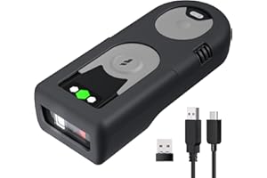 Inateck Bluetooth Lecteur de Code Barre 1D CCD avec Adaptateur USB 2.4Ghz, Scanner Codes sur Écran, Portable et avec Raccourcis Exclusifs, BCST-43