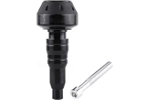 Hlyjoon Moto Cadre Slider, 8MM Crash Curseur Protecteur de Moto 14.5cm/5.7 '' Alliage D'aluminium Sliders de Protection Anti-chute de Moteur Universel(Noir)