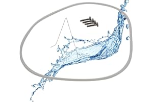 Lichtblau Junta para Bomba de Olla Kit de reparación para lavavajillas Ø 182mm I Set para sellar con 1 Junta 1 Alambre de enhebrado 4 Tornillos I Apto para lavavajillas 12005744-12005317