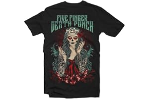 ROCKSAX Five Finger Death Punch T Shirt - Lady Muerta Men's Medium