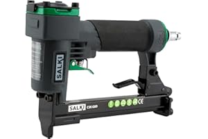 SALKI CSK G80 pneumatyczny pistolet do gwoździ, do prac tapicerskich i drewna, kompatybilny ze zszywkami od 6 do 16 mm.