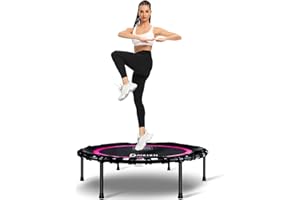 DARCHEN 200 KG Rebounder Trampoline for Adults, Indoor Small Rebounder Exercise Mini Trampoline for Workout Fitness for Quiet and Safely Trampoline Indoor [100 CM]