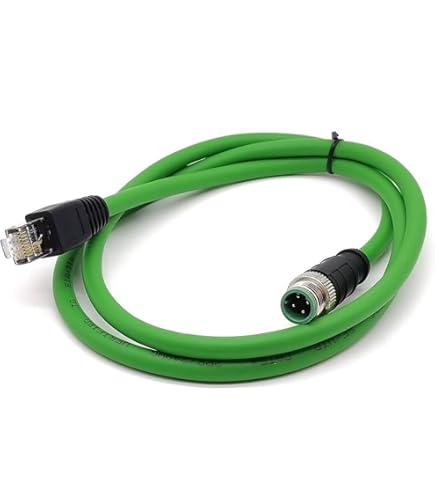 HangTon Ethernet CAT5e Cable M12 4 Pin D-Code To RJ45
