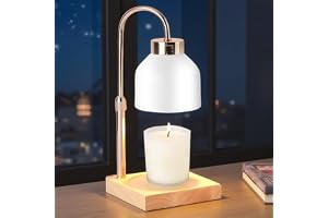 Porfoyo Ljusvärmare, lampa, ljus varm justerbar höjd med timer och dimmer, elektrisk doftlampa för sovrum, vardagsrum, yoga