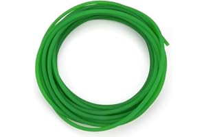 Courroie de transmission, Akozon ceinture ronde en polyuréthane d'unité centrale à rugueuse verte(6mm*10m)(6mm*10m)