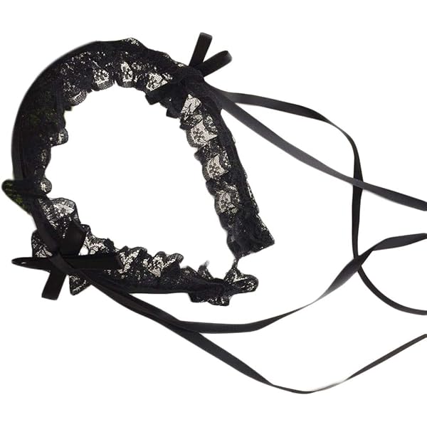 Gothic Lolita Haarband – Schwarz-Rot Mit Schleife, Maid-Style Kopfschmuck