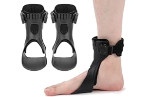 ‎ANGGREK Drop Foot Brace, Soft AFO Foot-up Orthese Light Balance Drop Foot Brace Fuß Drop Orthese Knöchelbandage Unterstützung für Schuhe Gehen(M-Rechts)
