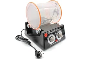 YYANLAK Jewelry Rotary Tumbler Polisher, 150w Schmuck Poliermaschine KugelmüHle, Poliertrommel Aus ZäHem Polycarbonat 5kg, Polierer Poliertrommel Schmuck KugelmüHle