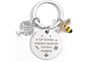 RGHSZ Regalo Maestra Portachiavi Regali Maestre, Regali Maestre Fine Anno Regalo Per Insegnante Portachiavi Maestre Personalizzato Idee Regalo Per Insegnante Portachiavi Insegnante