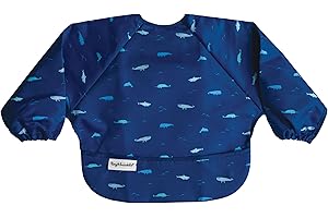 Tiny Twinkle Baby Bibs Mess Proof Baby Bib Waterproof Feeding Bibs Weaning Bibs For Toddlers 6-24months Machine Washable and Adjustable Side Closure Great for Travel Baby Food Bibs