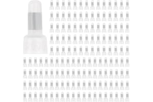 YIXISI 150 Piezas Extremo Cerrado Alambre Crimp Conector, Extremo Cerrado Crimp Cable Conector Terminal, 16-14 AWG, Nylon