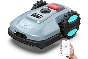 YARDCARE E400 Robot Cortacesped 18 cm de Ancho de Corte,con Control por App,hasta 400m²，Sensor de Lluvia,Altura de Corte de 20 a 60 mm, Robot Cortacésped Sistema IPX5,Menos de 60 dB