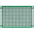 EZPHYSIKX PCB General purpose prototyping circuit board for analog and digital use, Double sided Perforated Boards (6x4 cm, pack of 2)