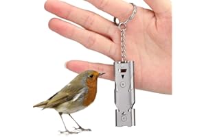 LEFTWEI Fischietto da addestramento per uccelli, metallo Fischietto da addestramento per uccelli Torna a Casetta per uccelli Accessorio per pappagallo Piccione Comportamento Obbedienza Silenzio Richiama strum