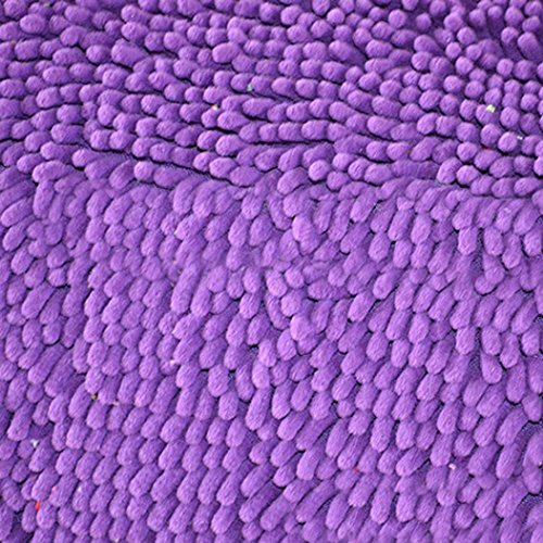 Badematten Set Clode® Weiche Absorbent Badematte Badewannenmatte Rutschfest Badewanneneinlage Duschmatte Badematte 40*50cm (Lila) - 2