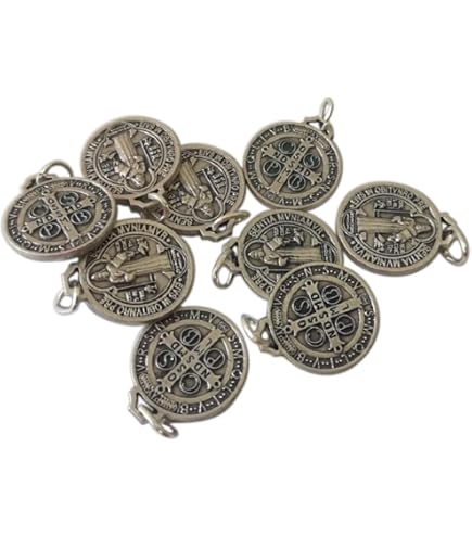 Carte Plastifiée Avec Prière Et Double Poinçon Croix De Saint Benoit