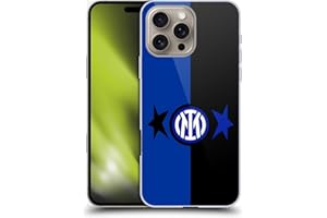 Head Case Designs Licenza Ufficiale Inter Milan Nero & Blu IM 2Stars Custodia Cover Dura per Parte Posteriore Compatibile con Apple iPhone 16 PRO Max