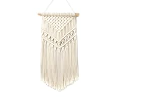 Bailinks tenture murale, deco murale boheme tissée à la main, tapisserie murale en macramé Décoration murale pour chambre à coucher, salon, appartement ou dortoir (C)