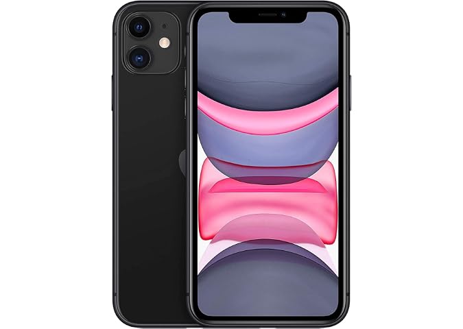 Apple iPhone 11, 64GB, Black (Renewed)