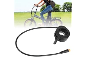 Yowmina 130x Thumb Throttle Control Accessories, Finger Throttle Speed Control, Electric Bike Scooter Throttle, Electric Bicycle Finger Throttle with Waterproof Connector for Electric Scooters E-Bike