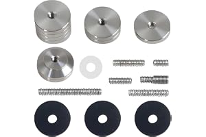 yeeplant Bågskytte, legering, stabiliseringsvikt, set med 4 vikter med 6 skruvar, kompatibel med recurve- och sammansatta bågar, minskar vibrationerna, förbättrar stabiliteten