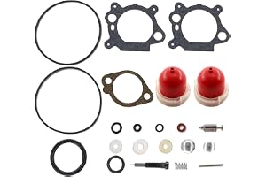 ZAMDOE 498260 förgasare revisionssats för Briggs & Stratton gräsklippare motorer 12B800 12C700 12C800 12A800 Ersätter 398183