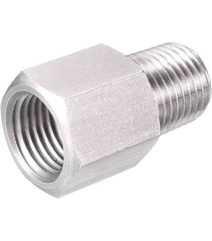 Adaptateur De Raccord De Tuyau BSPT Mâle Vers 1/4 NPT Femelle, Adaptateur De Raccord De Tuyau En Laiton Pour Manomètre BSPT Mâle Vers NPT Femelle Pour La Transmission De Raccords De Tuyauterie