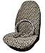 Car Seat Covers Classic Plush Leopard Comfortable and Warm 1 Seat Cover, 1 Steering Wheel Cover,1 seat Belt Cover