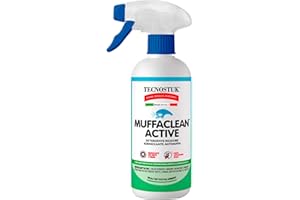 EUROCALI Tecnostuk Muffaclean Active Detergente Inodore Igienizzante Antimuffa Antifungino Pronto all'Uso per Muri e Pareti Classe A+ Made in Italy con Applicatore Spray - Flacone da 250ml
