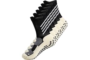 GOGOGOAL Anti-slip Football Sock for Men Women, Cushioned Grip Socks, Breathable Sliper Sock Non-slip Aheletic Socks for Rugby Soccer Yoga Gym…
