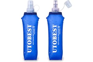 UTOBEST Soft Flask TPU, Collapsible Running Water Bottles BPA Free, Hydration Bottles for Hiking Cycling Climbing Marathon, UTR203
