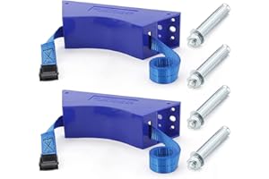 Hausdec 2 Pezzi Supporto per Bombola di Propano Cilindro Staffa a Parete Staffa per Bombola di Gas Bombola di Gas in ABS Resistente con Blu