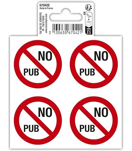 „Keine Werbung“ Schild Für Briefkasten – 75 Mm Alu, Selbstklebend, Wetterfest