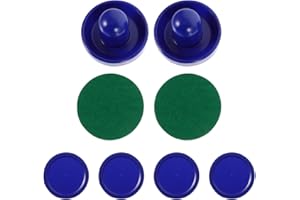 Homoyoyo Ensemble de palets de Hockey pneumatique, Air Hockey Pushers Ensemble Accessoires de Palets et Poussoirs Plastique pour Jeux Table pour Foires et Salles Jeux