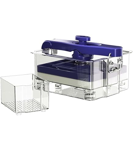Pressa Per Tofu In Acciaio Inox 304 – 16x12x9 Cm, Regolabile, Con Vassoio Antigoccia E Garza, Per 1 Kg