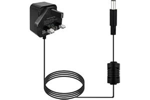 Hoerev Guitar Pedal Power Adapter 9V DC Power Cord Current 1A 1000 mA Tip Negative for Guitar Pedal Power Supply (9V1A)