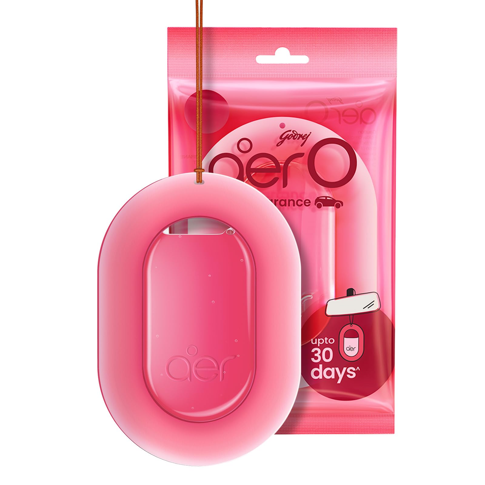 Godrej aer O – Hanging Car Air Freshener – Rose Blossom (7.5g) | Car Accessories, Gel