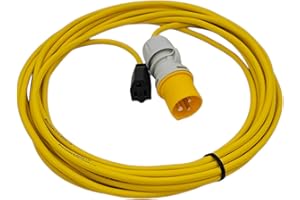 HDIUK IP44 110volt 16Amp plug to NEMA USA Mains Socket Fly Lead. Power Tool American Appliance Hookup Adaptor for Use on Stepdown, Industrial, Generator (10 Metre)