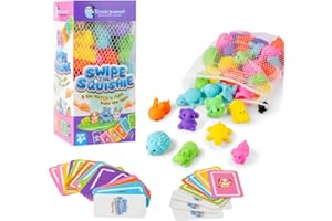 Unsurpassed Swipe the Squishie – Memory Matching Game for Kids Ages 4–8 | Sensory Family Game with 36 Squishy Toys | Fast-Paced Educational Fun, Travel Friendly Gift, Birthday, Christmas