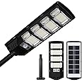 kh Solar Street Lights Outdoor Waterproof 192 LED 80 W Solar Dusk to Dawn Flood Light Outside Solar Powered Security Exterior Wall Mount Lamp Motion Sensor Remote Control (Pack of 1)