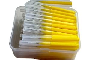Mellanrumsborstar 80 stycken/låda I-typ push pull interdentalborste 0,6–1,5 mm rengöring mellan tänderna munvård ortopedisk I form tandtråd (80 st 0,8 mm