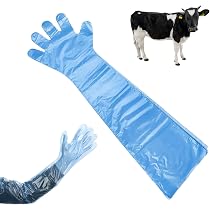 KARELLS Langarm Veterinär Handschuh,30 PCS Veterinär-Handschuhe,Handschuhe zur Viehbesamung,Veterinärhandschuhe Extra Lange Stulpe 90 cm,Hellblau bei Günstiger Preis