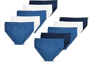 Belvian Boys 10 Pack 100% Cotton Briefs – Soft & Breathable Underwear Knickers, Ages 2 to 16 Years