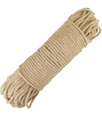 Natürliches Jute-Garn 6 Mm – 200 M, Robust, Für Basteln, Deko, Kratzbäume & Garten