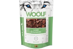 WOOLF Snacks Naturales para Perros | Dados De Cordero Sin Conservantes | Chuches Perros Naturales - Dog Treats Saludables con Proteínas Y Minerales Esenciales | 100g