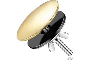 THATYRO Kitchen Sink Hole Cover Stainless Steel Faucet Hole Covers 2 Inch Sink Sprayer Hole Cap Sink Tap Hole Plate Stopper Cover Blanking Metal Plug (Gold)